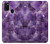 W3713 Purple Quartz Amethyst Graphic Printed Funda Carcasa Case y Caso Del Tirón Funda para Samsung Galaxy M21