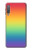 W3698 LGBT Gradient Pride Flag Funda Carcasa Case y Caso Del Tirón Funda para Samsung Galaxy A7 (2018)