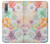 W3705 Pastel Floral Flower Funda Carcasa Case y Caso Del Tirón Funda para Samsung Galaxy A7 (2018)