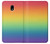 W3698 LGBT Gradient Pride Flag Funda Carcasa Case y Caso Del Tirón Funda para Samsung Galaxy J5 (2017) EU Version