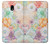 W3705 Pastel Floral Flower Funda Carcasa Case y Caso Del Tirón Funda para Samsung Galaxy J5 (2017) EU Version