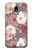 W3716 Rose Floral Pattern Funda Carcasa Case y Caso Del Tirón Funda para Samsung Galaxy J5 (2017) EU Version