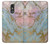 W3717 Rose Gold Blue Pastel Marble Graphic Printed Funda Carcasa Case y Caso Del Tirón Funda para LG Stylo 5