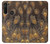 W3691 Gold Peacock Feather Funda Carcasa Case y Caso Del Tirón Funda para Motorola Moto G8 Power