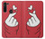 W3701 Mini Heart Love Sign Funda Carcasa Case y Caso Del Tirón Funda para Motorola Moto G8 Power