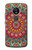 W3694 Hippie Art Pattern Funda Carcasa Case y Caso Del Tirón Funda para Motorola Moto G6 Play, Moto G6 Forge, Moto E5
