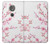W3707 Pink Cherry Blossom Spring Flower Funda Carcasa Case y Caso Del Tirón Funda para Motorola Moto G6 Play, Moto G6 Forge, Moto E5