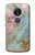 W3717 Rose Gold Blue Pastel Marble Graphic Printed Funda Carcasa Case y Caso Del Tirón Funda para Motorola Moto G6 Play, Moto G6 Forge, Moto E5