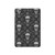 W2371 Skull Vintage Monochrome Pattern Funda Carcasa Case para iPad mini 4, iPad mini 5, iPad mini 5 (2019)