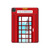 W2059 England British Telephone Box Minimalist Funda Carcasa Case para iPad Pro 11 (2021,2020,2018, 3rd, 2nd, 1st)