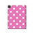 W2358 Pink Polka Dots Funda Carcasa Case para iPad Pro 11 (2021,2020,2018, 3rd, 2nd, 1st)