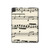 W3082 Music Sheet Funda Carcasa Case para iPad Pro 11 (2021,2020,2018, 3rd, 2nd, 1st)