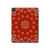 W3355 Bandana Red Pattern Funda Carcasa Case para iPad Pro 11 (2021,2020,2018, 3rd, 2nd, 1st)