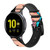 CA0764 Pop Art Correa de reloj inteligente de silicona y cuero para Samsung Galaxy Watch, Gear, Active