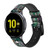 CA0808 Electronics Circuit Board Graphic Correa de reloj inteligente de silicona y cuero para Samsung Galaxy Watch, Gear, Active