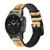 CA0746 Golden Ratio Correa de reloj inteligente de silicona y cuero para Garmin Smartwatch