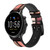 CA0602 Lip Palette Correa de reloj inteligente de silicona y cuero para Fossil Smartwatch