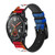 CA0538 Paraguay Flag Correa de reloj inteligente de silicona y cuero para Wristwatch Smartwatch