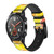 CA0711 Lemon Correa de reloj inteligente de silicona y cuero para Wristwatch Smartwatch