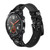 CA0734 Apollo Blue Print Correa de reloj inteligente de silicona y cuero para Wristwatch Smartwatch