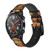 CA0756 Mali Art Pattern Correa de reloj inteligente de silicona y cuero para Wristwatch Smartwatch