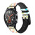 CA0791 Colorful Heart Pattern Correa de reloj inteligente de silicona y cuero para Wristwatch Smartwatch