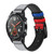 CA0819 Modern Art Correa de reloj inteligente de silicona y cuero para Wristwatch Smartwatch