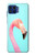 W3708 Pink Flamingo Funda Carcasa Case y Caso Del Tirón Funda para Motorola One 5G