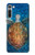 W1249 Blue Sea Turtle Funda Carcasa Case y Caso Del Tirón Funda para Motorola Moto G8