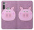 W3269 Pig Cartoon Funda Carcasa Case y Caso Del Tirón Funda para Motorola Moto G8