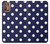 W3533 Blue Polka Dot Funda Carcasa Case y Caso Del Tirón Funda para Motorola Moto G9 Plus