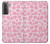 W2213 Pink Leopard Pattern Funda Carcasa Case y Caso Del Tirón Funda para Samsung Galaxy S21 5G