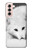 W2569 White Arctic Fox Funda Carcasa Case y Caso Del Tirón Funda para Samsung Galaxy S21 5G