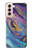 W3676 Colorful Abstract Marble Stone Funda Carcasa Case y Caso Del Tirón Funda para Samsung Galaxy S21 5G