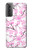 W1972 Sakura Cherry Blossoms Funda Carcasa Case y Caso Del Tirón Funda para Samsung Galaxy S21 Plus 5G, Galaxy S21+ 5G