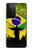 W2981 Brazil Football Soccer Funda Carcasa Case y Caso Del Tirón Funda para Samsung Galaxy S21 Ultra 5G