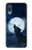 W3693 Grim White Wolf Full Moon Funda Carcasa Case y Caso Del Tirón Funda para Samsung Galaxy A04, Galaxy A02, M02
