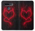 W3682 Devil Heart Funda Carcasa Case y Caso Del Tirón Funda para LG K51S