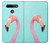 W3708 Pink Flamingo Funda Carcasa Case y Caso Del Tirón Funda para LG K51S
