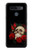 W3753 Dark Gothic Goth Skull Roses Funda Carcasa Case y Caso Del Tirón Funda para LG K51S