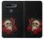 W3753 Dark Gothic Goth Skull Roses Funda Carcasa Case y Caso Del Tirón Funda para LG K51S