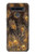 W3691 Gold Peacock Feather Funda Carcasa Case y Caso Del Tirón Funda para LG K41S