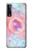 W3709 Pink Galaxy Funda Carcasa Case y Caso Del Tirón Funda para LG Stylo 7 4G