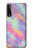 W3706 Pastel Rainbow Galaxy Pink Sky Funda Carcasa Case y Caso Del Tirón Funda para LG Stylo 7 5G