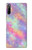W3706 Pastel Rainbow Galaxy Pink Sky Funda Carcasa Case y Caso Del Tirón Funda para Sony Xperia L5