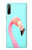 W3708 Pink Flamingo Funda Carcasa Case y Caso Del Tirón Funda para Sony Xperia L5