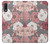 W3716 Rose Floral Pattern Funda Carcasa Case y Caso Del Tirón Funda para Sony Xperia L5