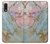 W3717 Rose Gold Blue Pastel Marble Graphic Printed Funda Carcasa Case y Caso Del Tirón Funda para Sony Xperia L5