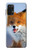 W0417 Fox Funda Carcasa Case y Caso Del Tirón Funda para Samsung Galaxy A32 4G