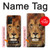 W2870 Lion King of Beasts Funda Carcasa Case y Caso Del Tirón Funda para Samsung Galaxy A32 4G